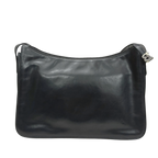 Vintage Bally Black Smooth Leather Shoulder Bag