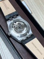 Ingersoll 1892 The Broadway Automatic Mens Watch With Black Dial And Black Leather Strap I12903