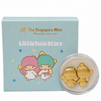 The Singapore Mint Sanrios Little Twin Stars Kiki And Lala Gold Foil Coin