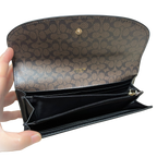 Coach  F52628 Crossgrain Leather Pop Slim Envelope Wallet
