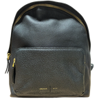 Oroton Lilly Small Backpack Black Pebbled Leather