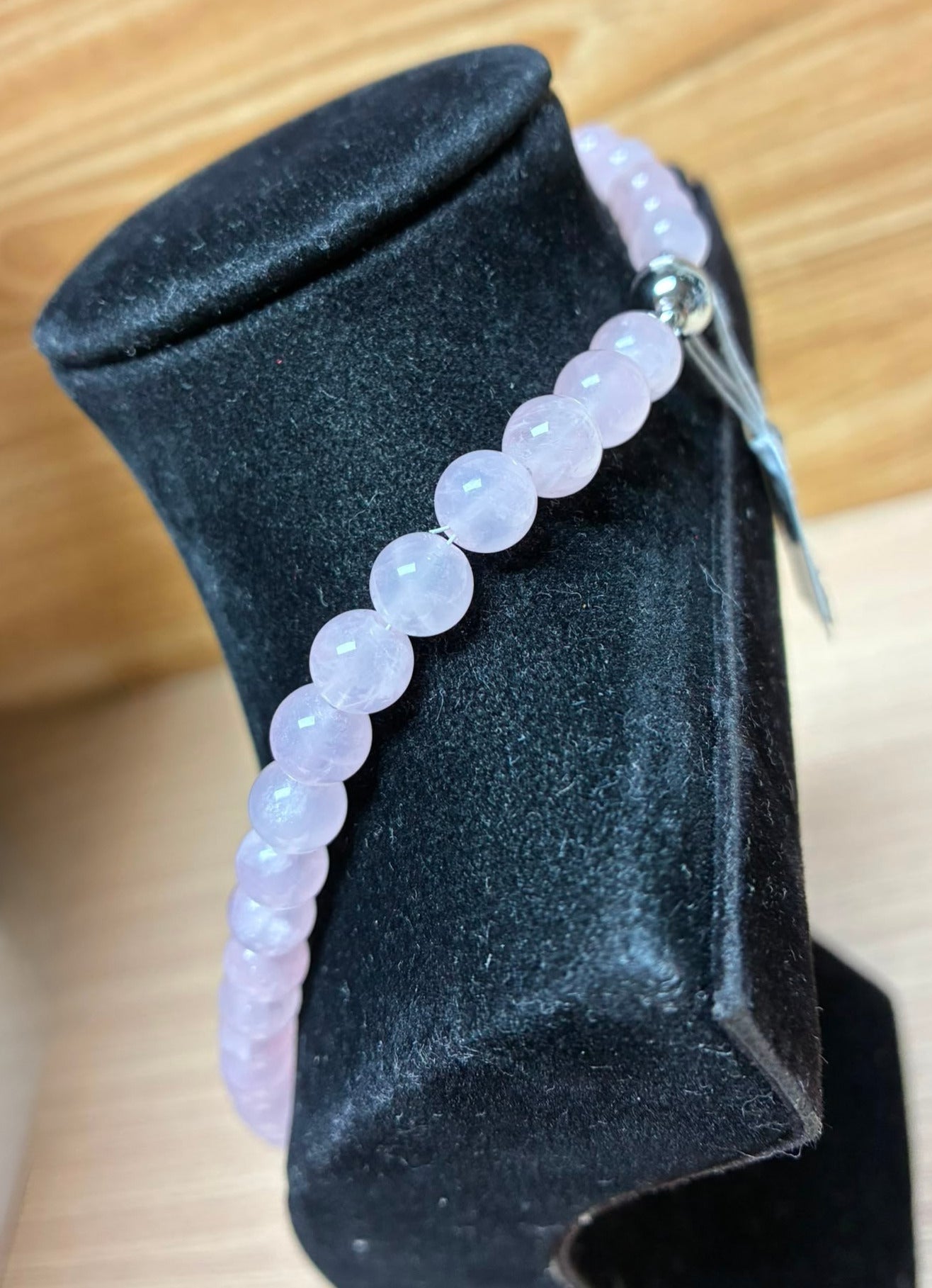 Single Strand Beaded Rose Quartz Necklace 42.95G Secondary image