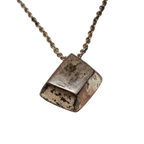 Tiffany And Co Elsa Peretti Trapezoidal Pendant Necklace Sterling Silver 6.9GM