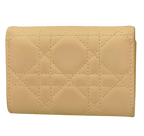 Dior My Dior Glycine Wallet Powder Pink Cannage Lambskin With D I O R Charms