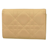 Dior My Dior Glycine Wallet Powder Pink Cannage Lambskin With D I O R Charms