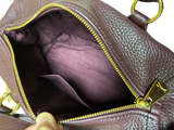 Bimba Y Lola Pebbled Leather Bowling Bag