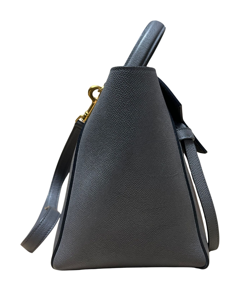 Celine Micro Belt Bag Grey Grained Calfskin Leather