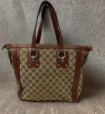Gucci Brown Medium GG Canvas Satchel