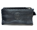 Tory Burch Marion Combo Black PVC Whipstitch Crossbody Bag