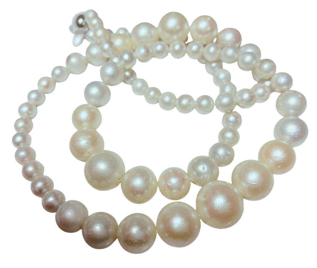 Graduated South Sea Pearl Strand Necklace 7.03to14.92MM 72.5CM