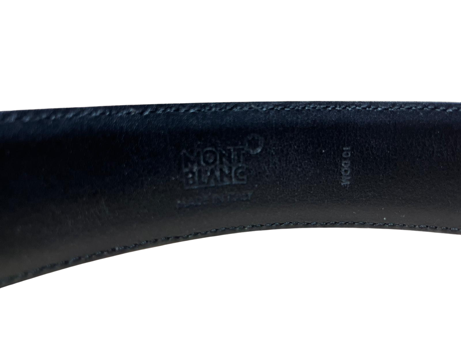 Montblanc Black Westside Leather Belt 35mm MB114435