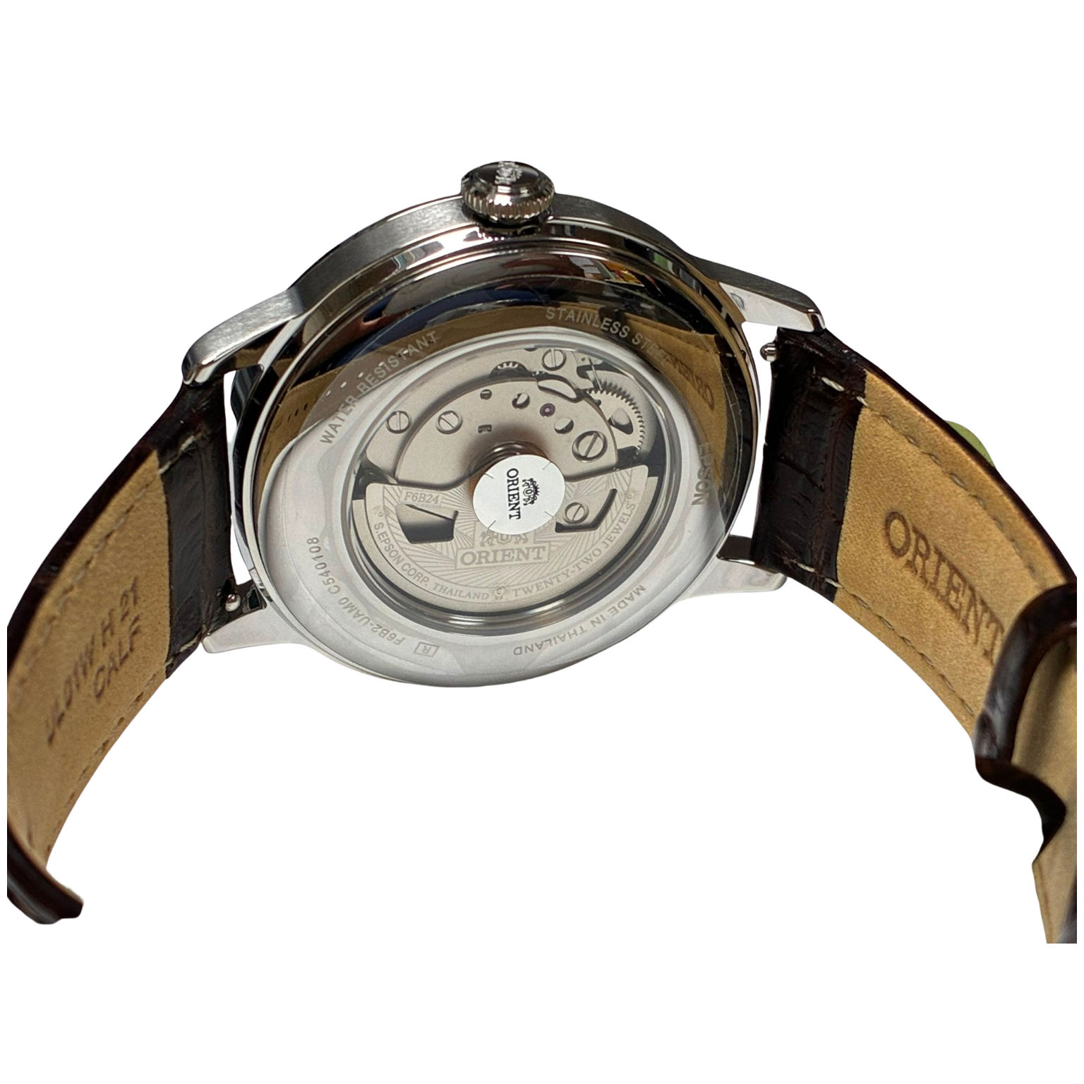 Orient F6B2 UAM0 Bambino Sun And Moon Automatic Watch