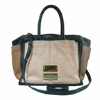 See By Chloe S6842328BDK Small ColorBlock Leather Tote Bag