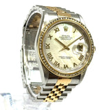 Rolex, Datejust 16233 Halfgold MOP Dial 36mm Automatic Watch