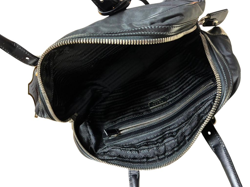 Prada Tessuto Nylon Bauletto Handbag