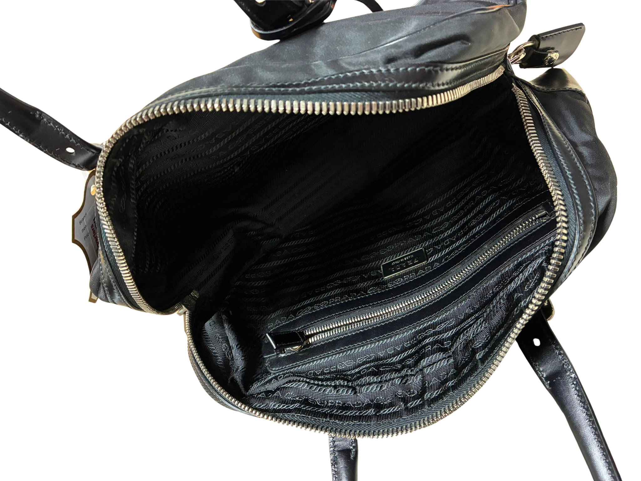 Prada Tessuto Nylon Bauletto Handbag