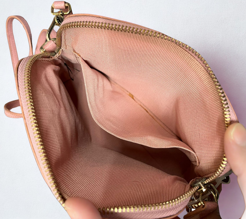 Furla Piper Mini Crossbody Bag Light Pink Leather