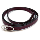 Hermes Burgundy Leather Bracelet