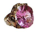 Rolled Gold Pink Stone 4.6G Ring