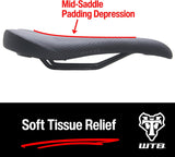 WTB Volt Bike Seat (Saddle) - Comfortable Medium Thickness Padding - Mountain, Gravel & E-Bikes (3 Sizes, 3 Rail Options)