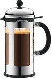 Bodum 11172-16 Chambord French Press 8 Cup Coffee Maker, 1L, Chrome