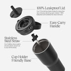 BruMate Resa BRS35EC Tumbler With Handle And Straw 1.04L Eclipse