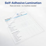 Avery Self-Adhesive Laminating Sheets, 9" x 12", Box of 50,-Case Pack of 10 (500Pcs)