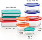 Pyrex 18 Piece Simply Store Food Storage Set, Clear