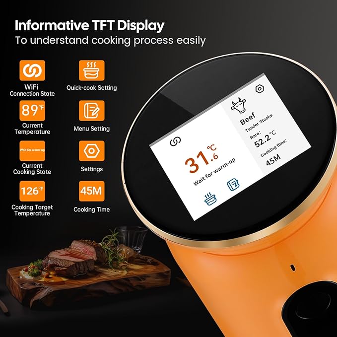INKBIRD WiFi Sous Vide Machine ISV-101W 1000 Watts