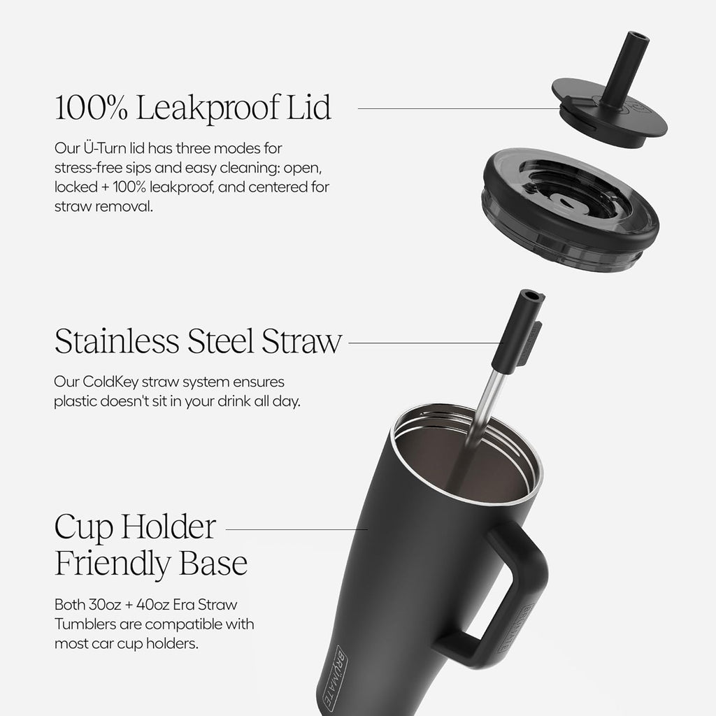 BruMate Era BERA30SA Tumbler With Handle And Straw 890mL Sage
