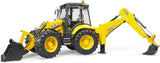 Bruder CAT Backhoe Loader Construction Vehicle, Realistic Toy Digger with Moving Front Loader and Excavator Arm, Great for Play Indoors, Outdoors, in Sand and Snow, 1:16 Scale, Ages 3+