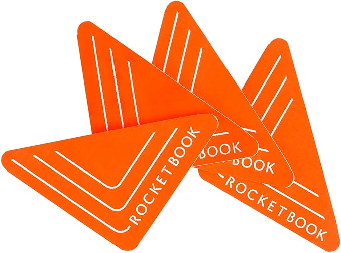 Rocketbook Beacons - Digitize Your Whiteboard - Reusable Stickers to Upload Your Whiteboard Notes to The Cloud (5 Pack), BEA-A4-K-5P Main image