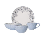 Pfaltzgraff, 5216945 16-Piece Stoneware Dinnerware Set, Service for 4, Gabriela Grey