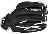 Mizuno PGPSL1250F3 Prospect Select Fastpitch Softball Glove Series 12.5in Left Hand BlackWhite