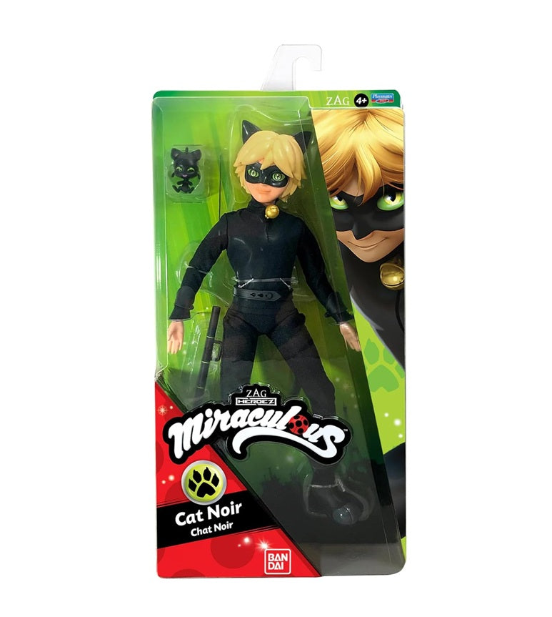Miraculous Cat Noir Action Doll, 11 inches , Black