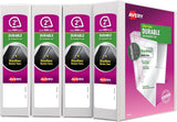 Avery Durable View Binder, 2" Slant Rings, 500-Sheet Capacity, DuraHinge, White, Multi Pack of 4