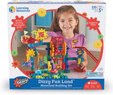 Learning Resources LER9199 Gears Dizzy Fun Land Motorized Gears Set 120 Pieces
