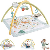 FisherPrice Baby Playmat Simply Senses Newborn Gym With Mobile And Sensory Activity Toys