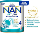 Nestle NAN Optipro 4 Growing Up Milk Formula, 1.6kg (Pack of 6)