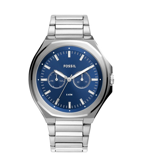 Fossil EVANSTON BQ2610 Men's Wristwatch, Silver Main image
