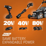 Worx WX550L.9 20V Power Share Axis Cordless Reciprocating And Jig Saw Tool Only