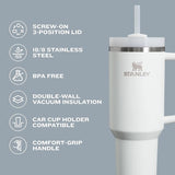 STANLEY Quencher H2.0 FlowState Stainless Steel Vacuum Insulated Tumbler with Lid and Straw for Water, Iced Tea or Coffee, Smoothie