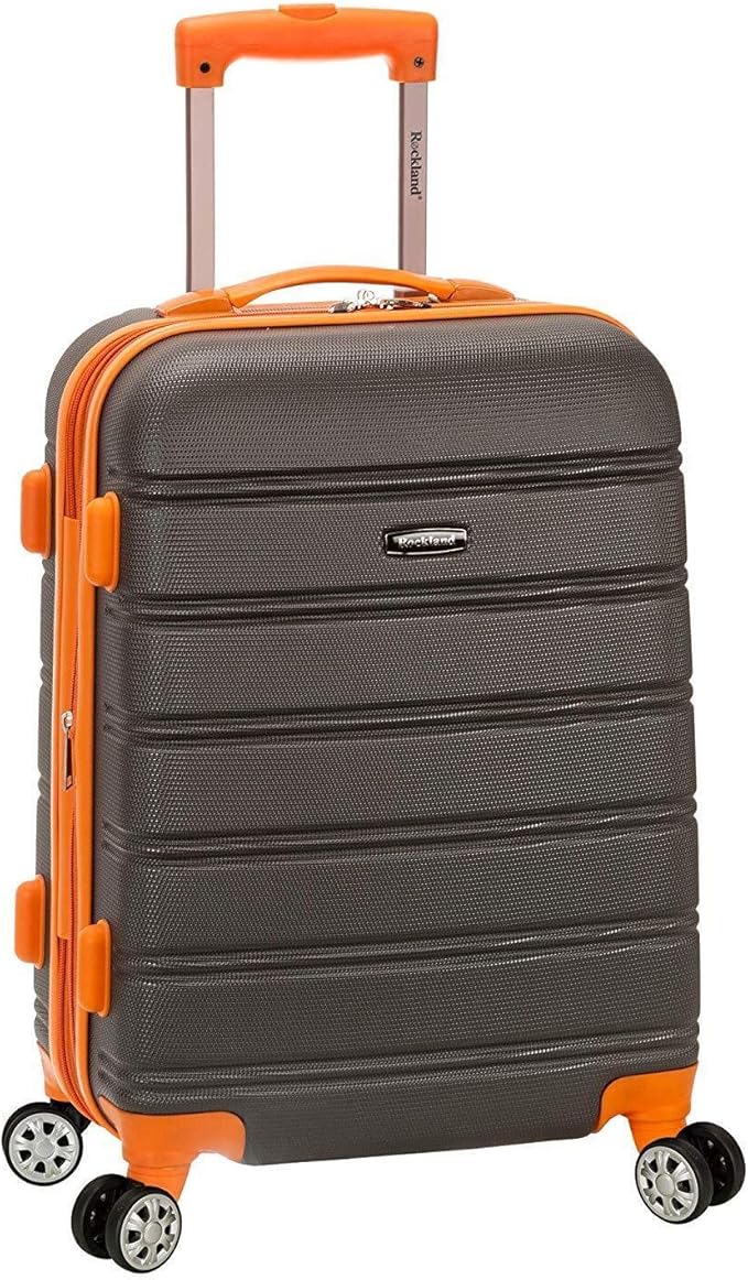 Rockland Melbourne Hardside 20 inch Carry On Luggage Charcoal Main image