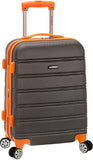 Rockland Melbourne Hardside 20 inch Carry On Luggage Charcoal
