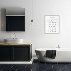 Stupell Industries Laundry Cleaning Symbols Minimal Design Gray Framed Giclee Art Design by Martina Pavlova, 24 x 30in