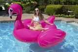Poolmaster Jumbo Swimming Pool Float Rider, Flamingo