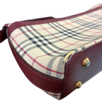 Burberry Nova Check Canvas Shoulder Bag