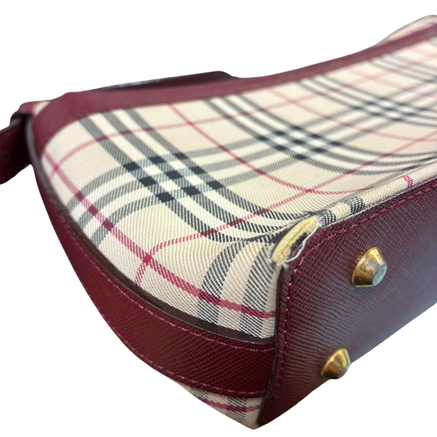Burberry Nova Check Canvas Shoulder Bag