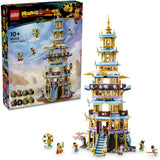 LEGO Monkie Kid Celestial Pagoda Building Toy with Tower, Colour Stones and Fantasy Figures 80058 (1621 Pieces)