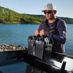 Newport Vessels Smart Trolling Motor Battery Case With USB DC Ports Black M 23M1000401
